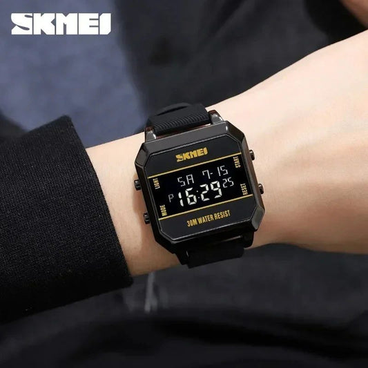 SKMEI Square Dial Digital Sports Watch